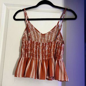 Paradise Pink/White Striped Top